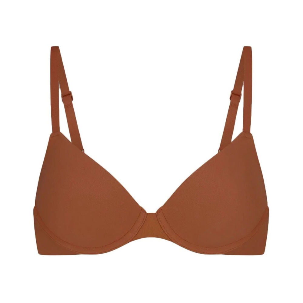 Skims bronze fit everybody T- shirt denim bra 44B